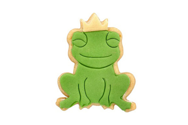 Ausstechform “Kiss the Frog”, 6.5 cm, mit Innenprägung, Edelstahl, 5st