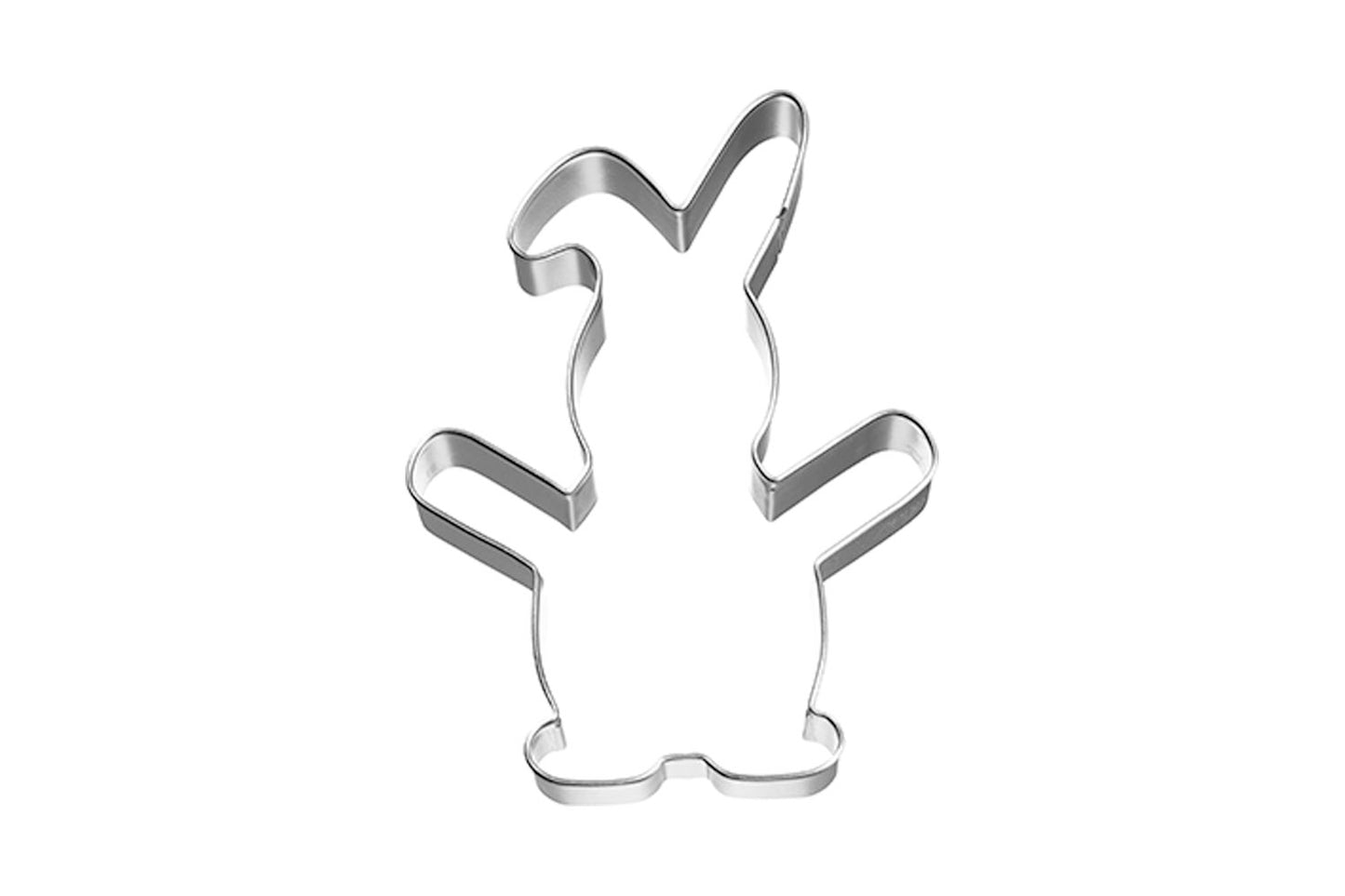Ausstechform "Knuddel-Keks Hase", Edelstahl, 10,2 cm, 5st