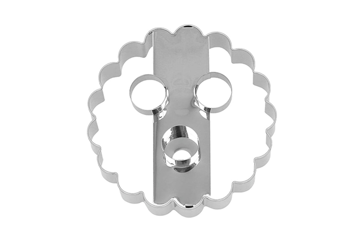 Ausstechform "Linzer mit 3 Löchern", Edelstahl, 5st