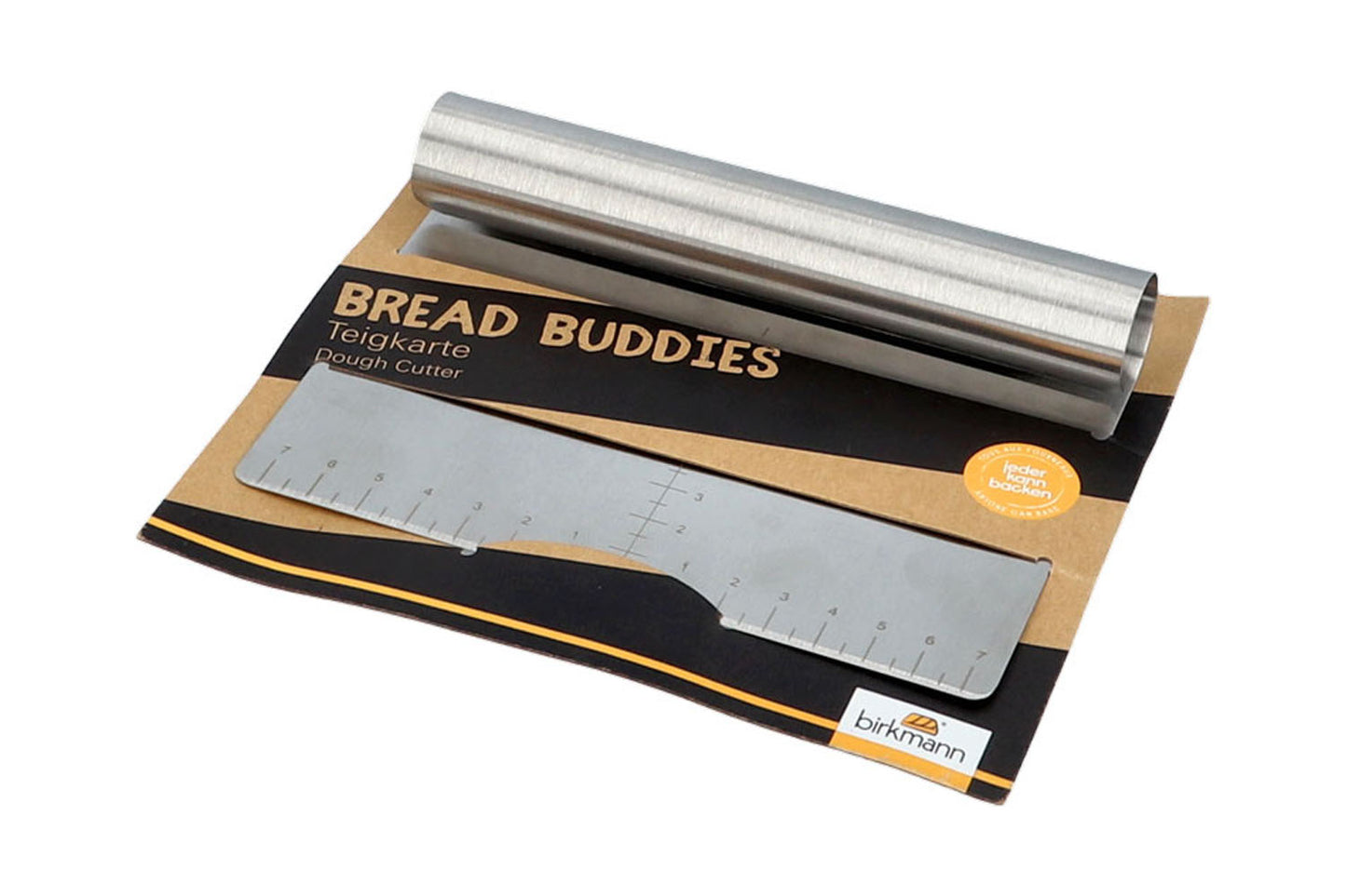 Bread Buddies, Teigkarte, 15 x 10,5 cm, aus Edelstahl