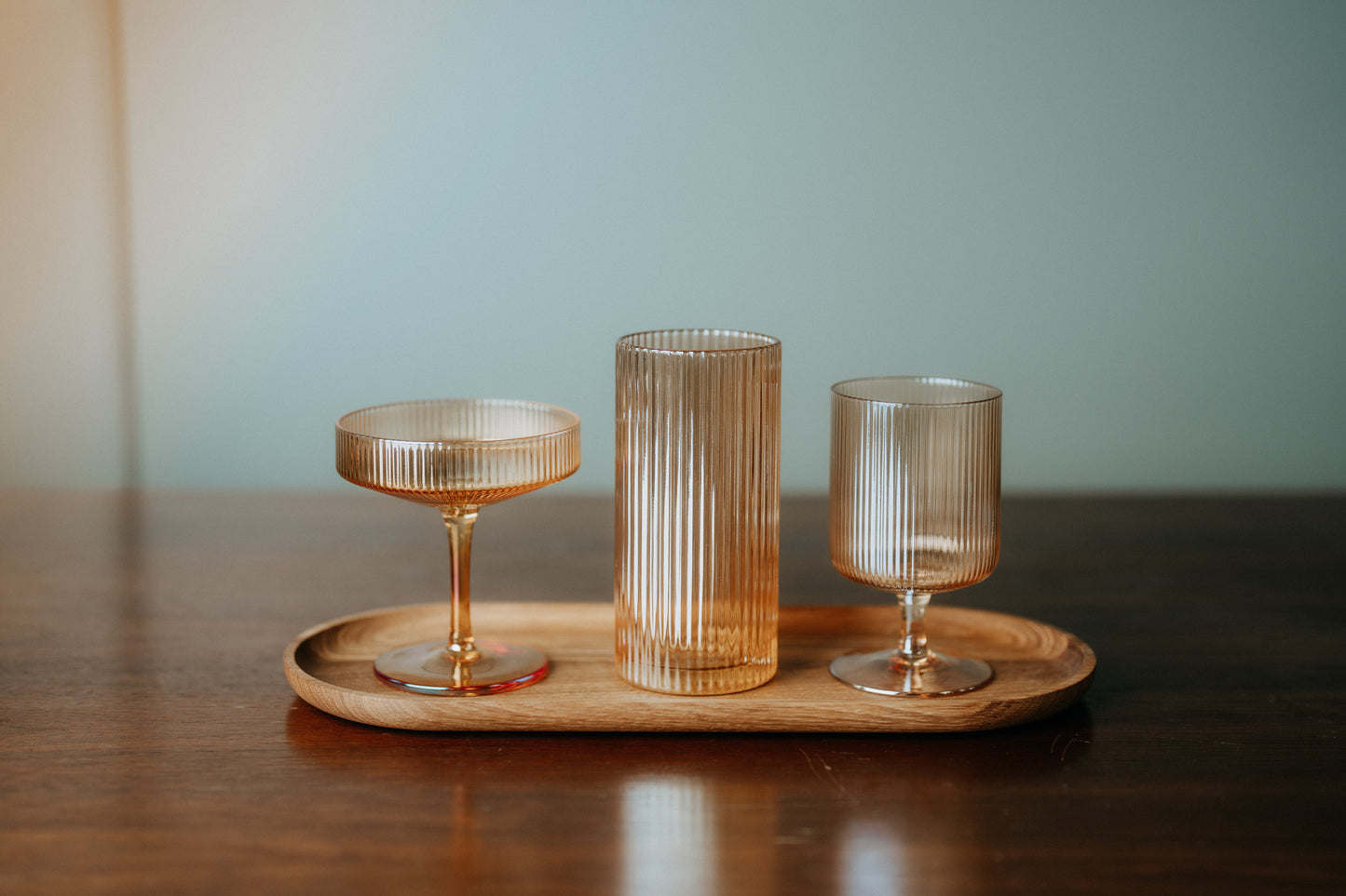 Cocktailglas "Stripes", amber, 160 ml