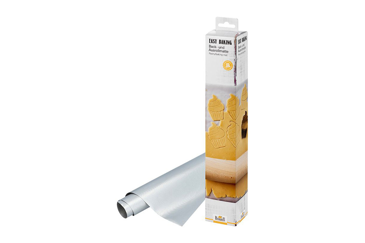 Easy Baking, Back- und Ausrollmatte, 33 x 40 cm, Glasfasergewebe mit Silikon, anthrazit