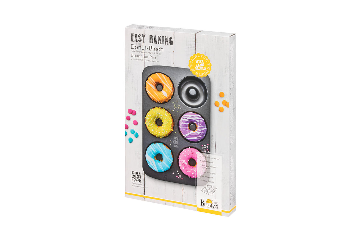 Easy Baking, Donut-Blech, Ø 9 cm, 35 x 21.5 cm, anthrazit