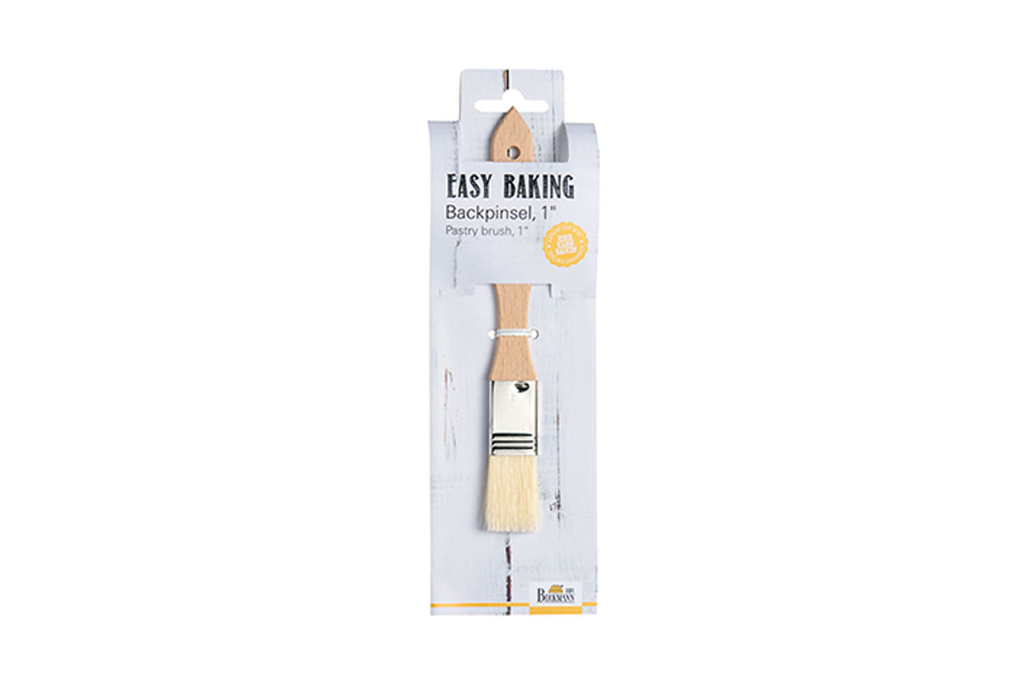 Easy Baking, Backpinsel, 2,5 cm, Buchenholz, beige