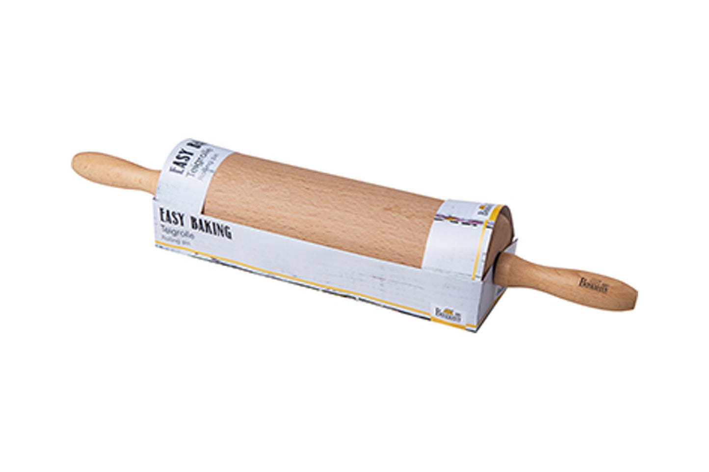 Easy Baking, Teigrolle, 25 cm, Buchenholz, beige