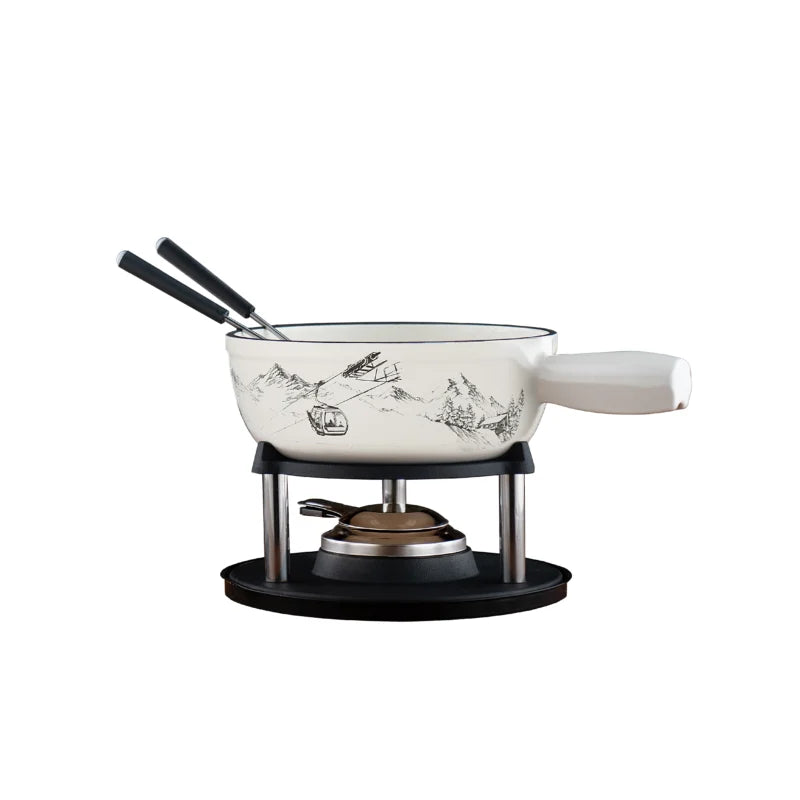 Fondue-Set Gusseisen „Chäsalp“