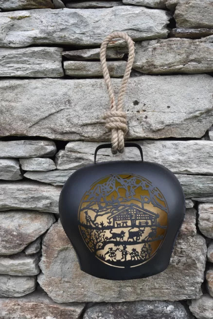 Glocke «Chalet» ligne noire, div. Grössen