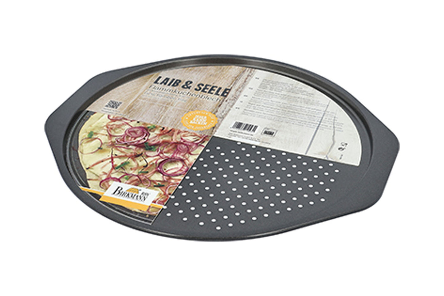 Laib & Seele, Flammkuchenblech, Ø 32 cm, perforiert
