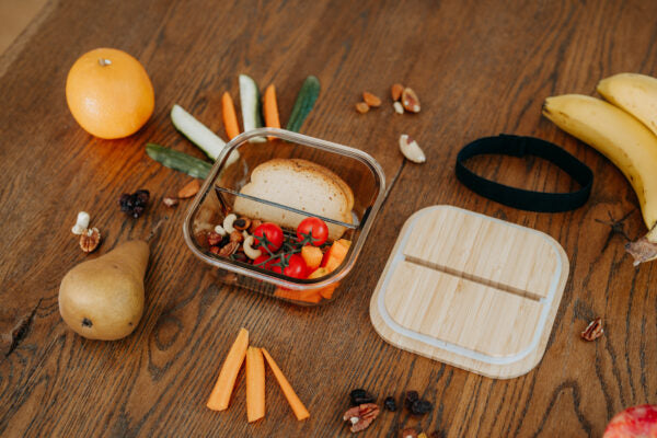 Lunchbox Glas mit Deckel “Frühlingshase” 2 Grössen