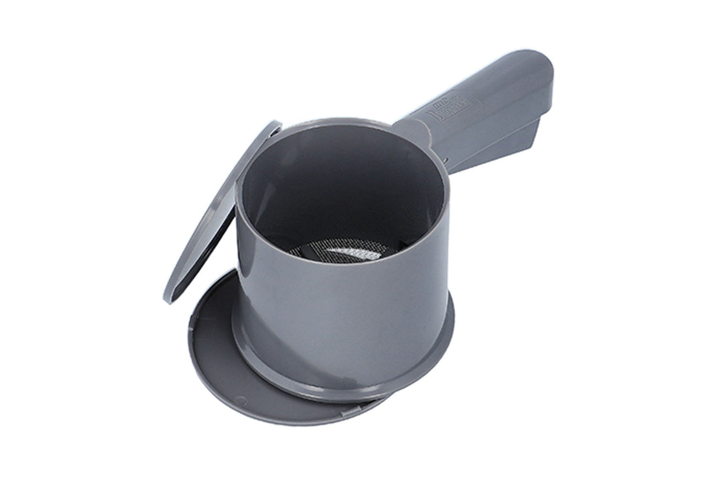 Easy Baking, Mehlsieb mit Deckel, Ø 10 cm, Kunststoff, grau