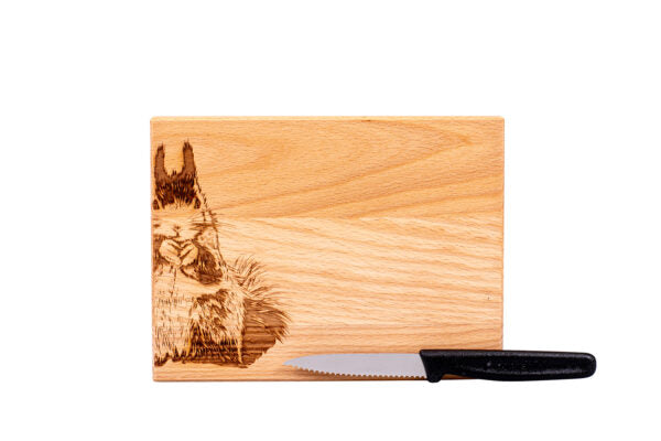 Messerbrett XL “Eichhörnchen”, 20 x 15 x 2 cm