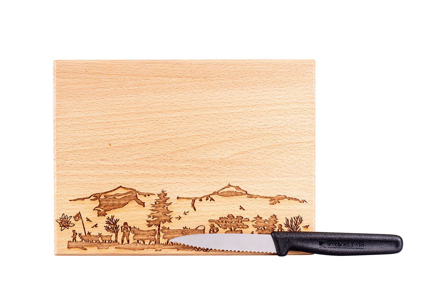 Messerbrett XL "Hoher Kasten", 20 x 15 x 2 cm