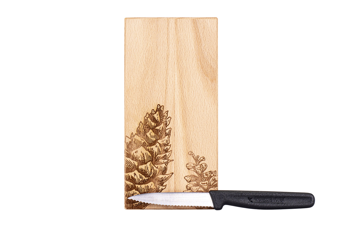 Holzbrett "Tannenzapfen", Buche, div. Ausführungen