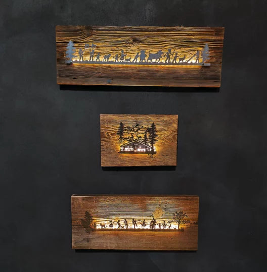 Wanddekoration Alpenchic, div. Motive