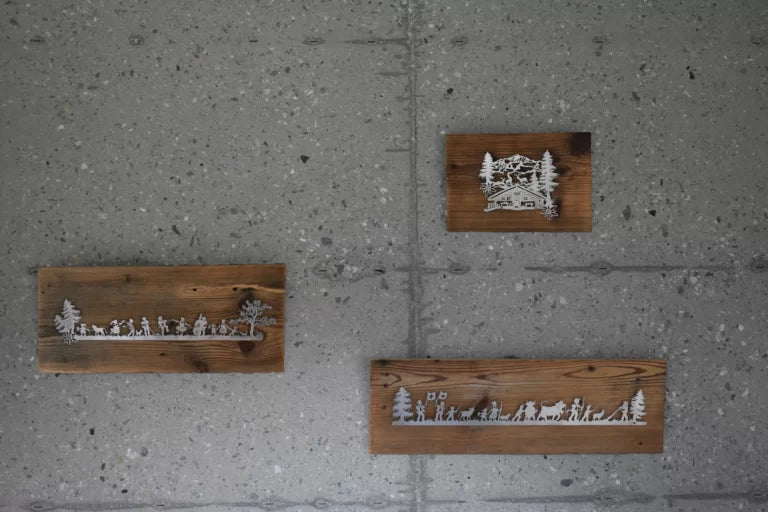 Wanddekoration Alpenchic, div. Motive