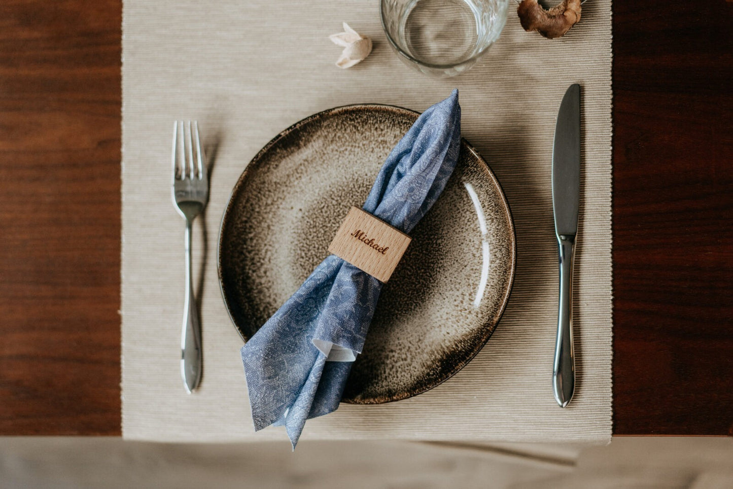 Serviettenring, Buche, Personalisierbar