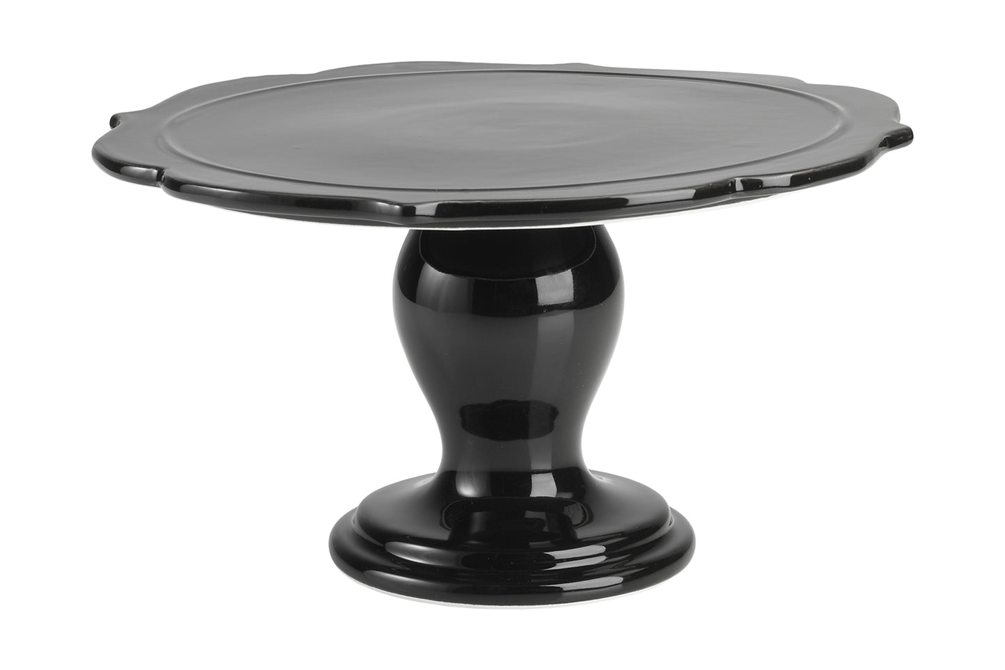 Premium Baking, Tortenplatte "Avantgarde", Ø 25.5 cm und 34, Keramik, schwarz