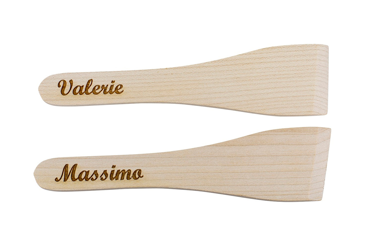Raclettespachtel Holz, personalisierbar, 6 Stück