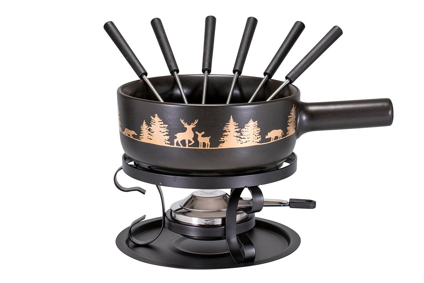Käsefondue-Set E22 "Wildtiere", Ø 22 cm, 9-teilig