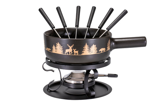 Käsefondue-Set E22 "Wildtiere", Ø 22 cm, 9-teilig