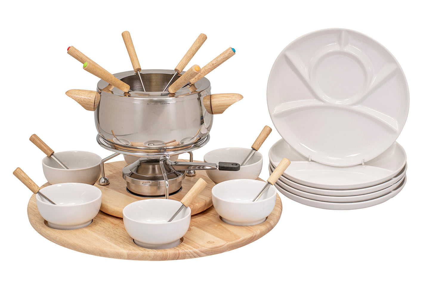 Fleischfondue-Set "Claudia", Ø 38.5 cm, 29-teilig
