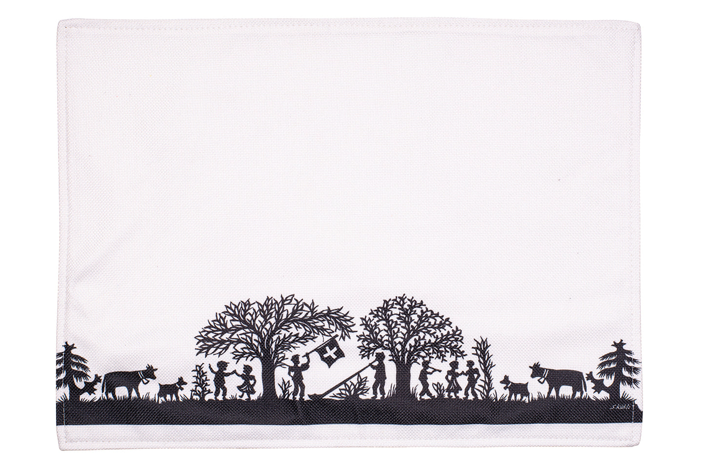 Tischset "Bergchilbi", weiss, 6er-Set, 33 x 45 cm