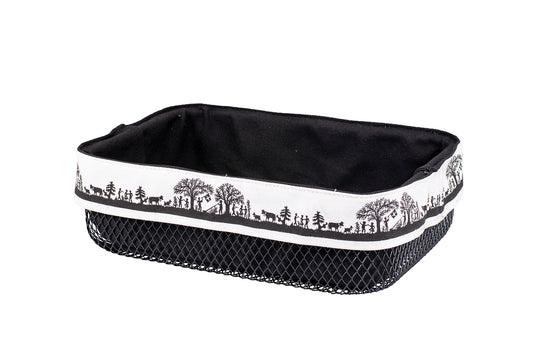 Brotkorb "Bergchilbi Noire", 27 x 20 cm, schwarz, metall