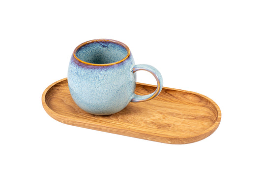Tasse mit Holz-Unterteller "Forest", 2-teilig