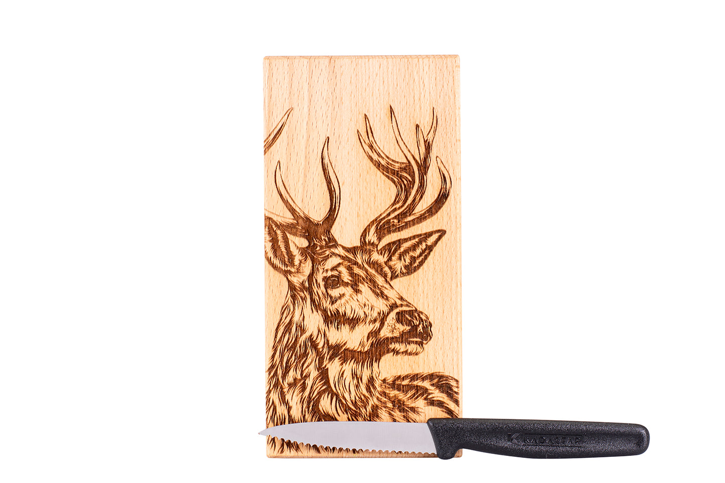 Holzbrett "Hirsch", Buche, div. Ausführungen