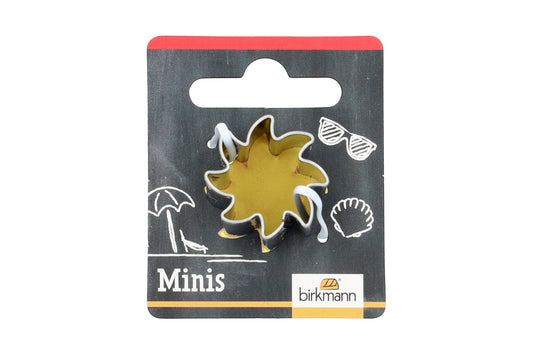 Mini Ausstechform "Sonne", Edelstahl, 2,6 cm. 5st