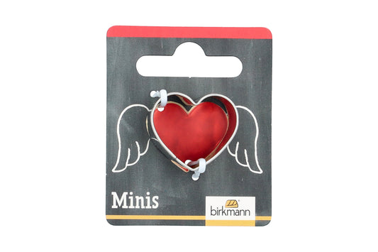 Mini Ausstechform "Herz", Edelstahl, 2,5 cm. 5st