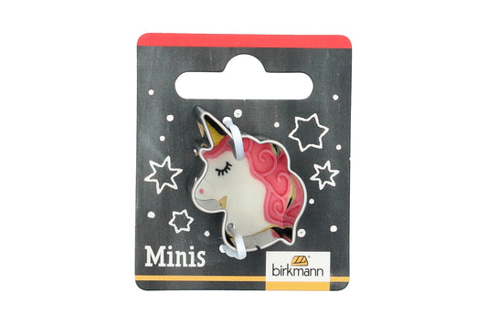 Mini Ausstechform "Einhorn", Edelstahl, 3 cm. 5st