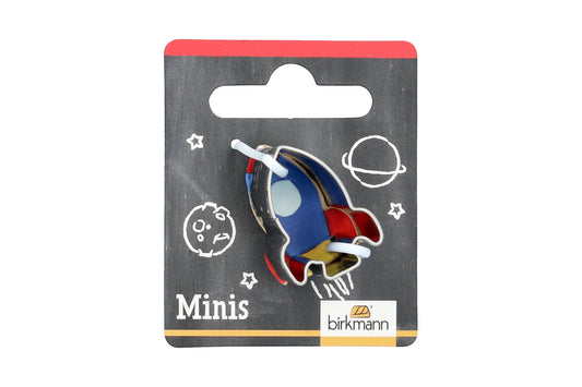 Mini Ausstechform "Rakete", Edelstahl, 2,7 cm. 5st