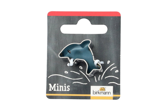 Mini Ausstechform "Delfin", Edelstahl, 2,8 cm. 5st