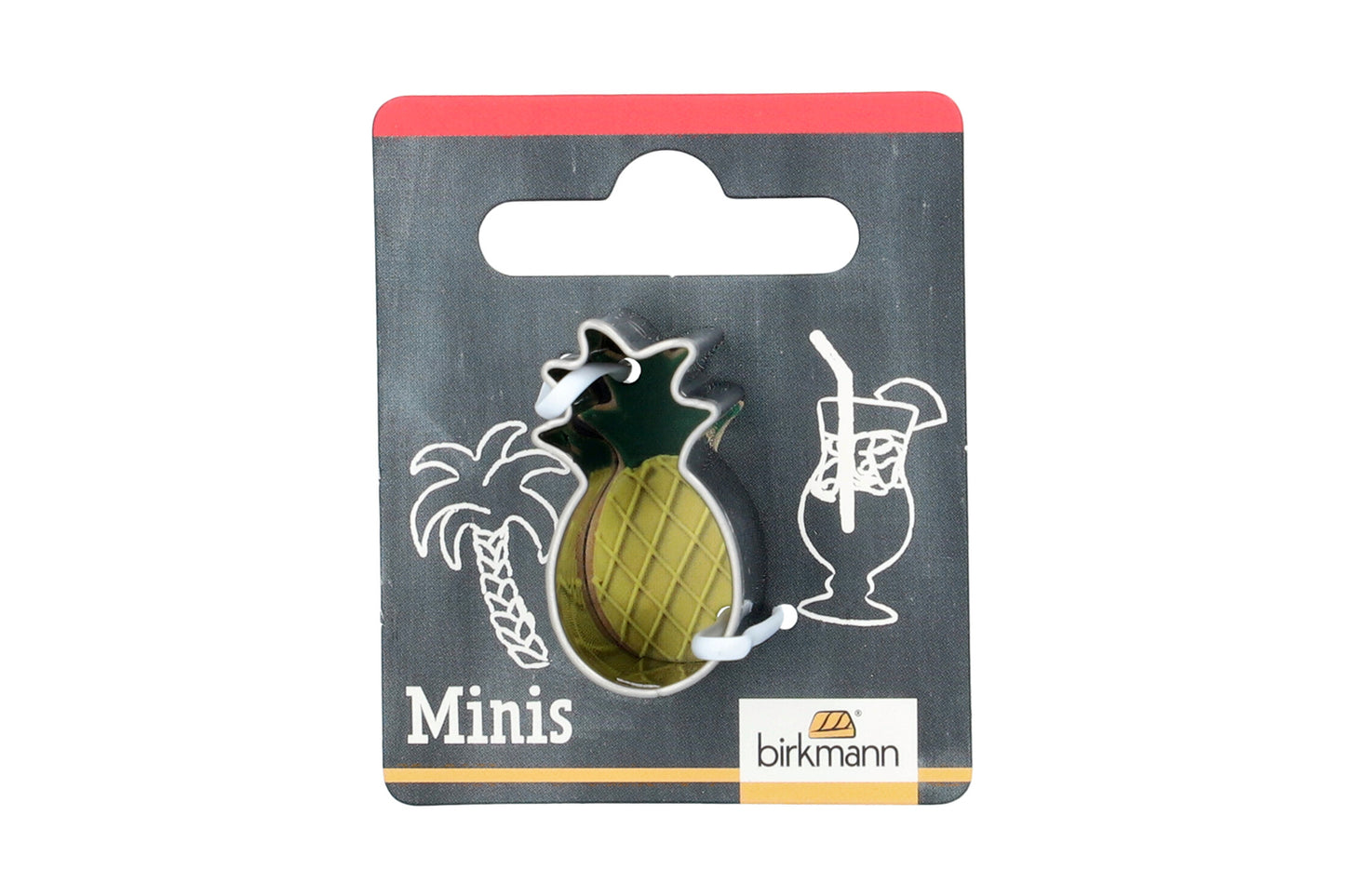 Mini Ausstechform "Ananas", Edelstahl, 3 cm. 5st