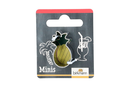 Mini Ausstechform "Ananas", Edelstahl, 3 cm. 5st