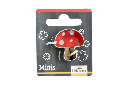 Mini Ausstechform "Pilz", Edelstahl, 2,7 cm. 5st