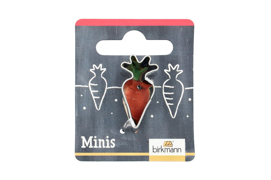Mini Ausstechform "Möhre", Edelstahl, 3 cm. 5st