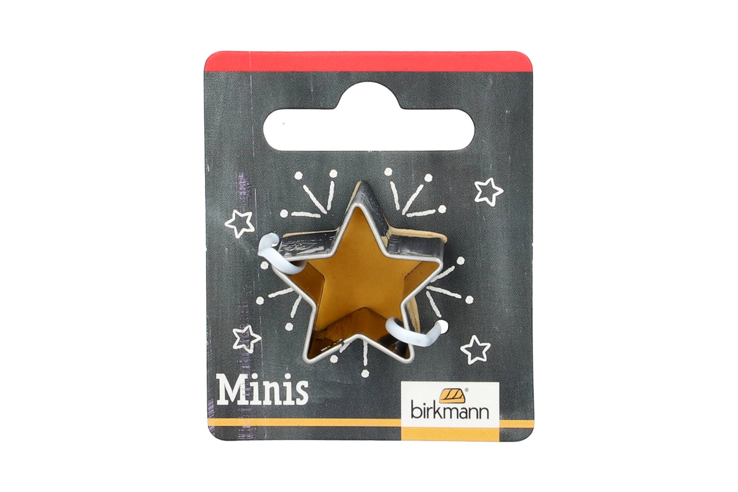 Mini Ausstechform "Stern", Edelstahl, 2,5 cm. 5st