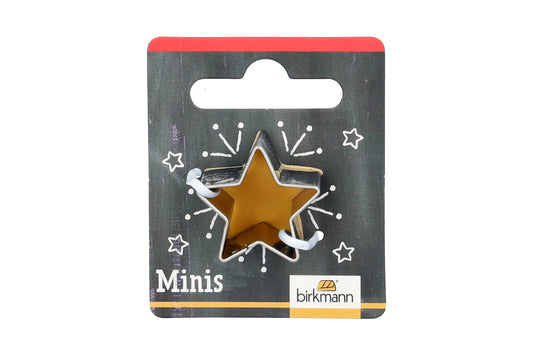 Mini Ausstechform "Stern", Edelstahl, 2,5 cm. 5st