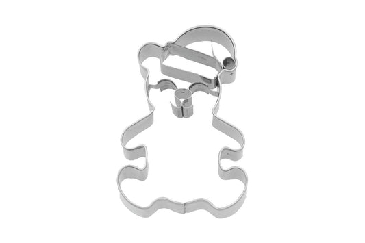 Ausstechform "Weihnachts-Teddybär", Edelstahl, 7 cm. 5st