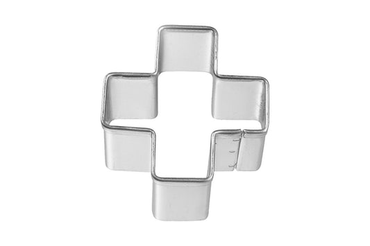 Ausstechform "Plus-Zeichen", Edelstahl, 3 cm, 5st