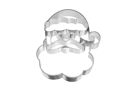 Ausstechform "Weihnachtsmann-Gesicht", Edelstahl, 10,4 cm, 5st
