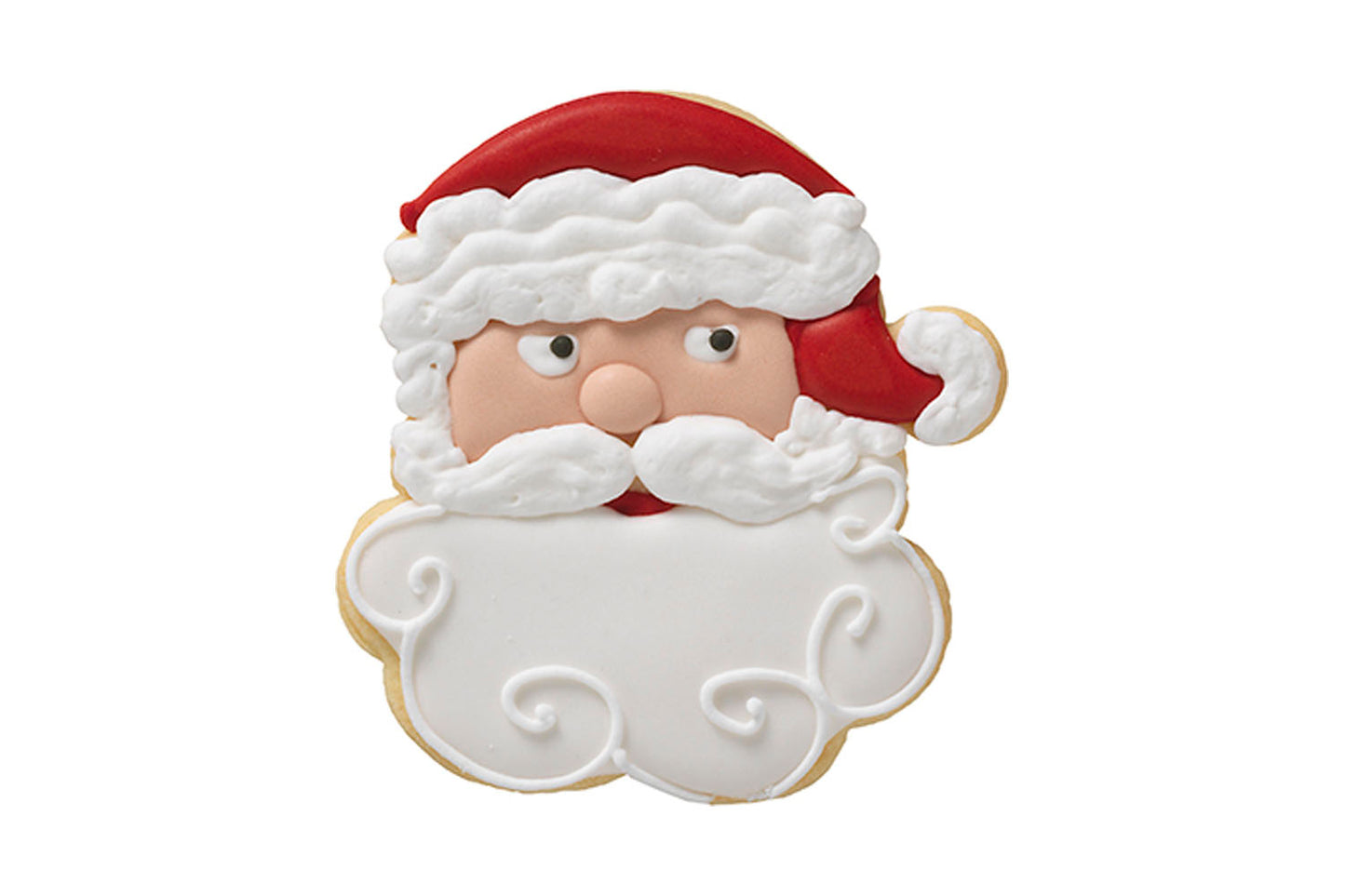 Ausstechform "Weihnachtsmann-Gesicht", Edelstahl, 10,4 cm, 5st