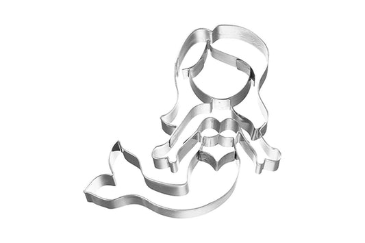 Ausstechform "Meerjungfrau schwimmend", Edelstahl, 9 cm, 5st