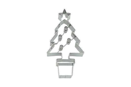 Ausstechform "Weihnachtsbaum", Edelstahl, 8,5 cm, 5st