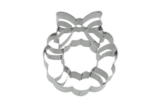 Ausstechform "Weihnachtskranz", 7,5 cm, Edelstahl, 5st