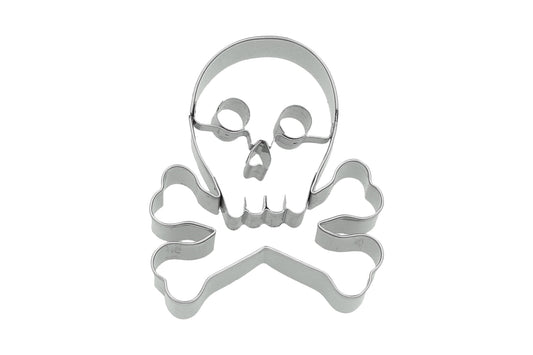 Ausstechform "Totenkopf", Edelstahl, 7,5 cm, 5st