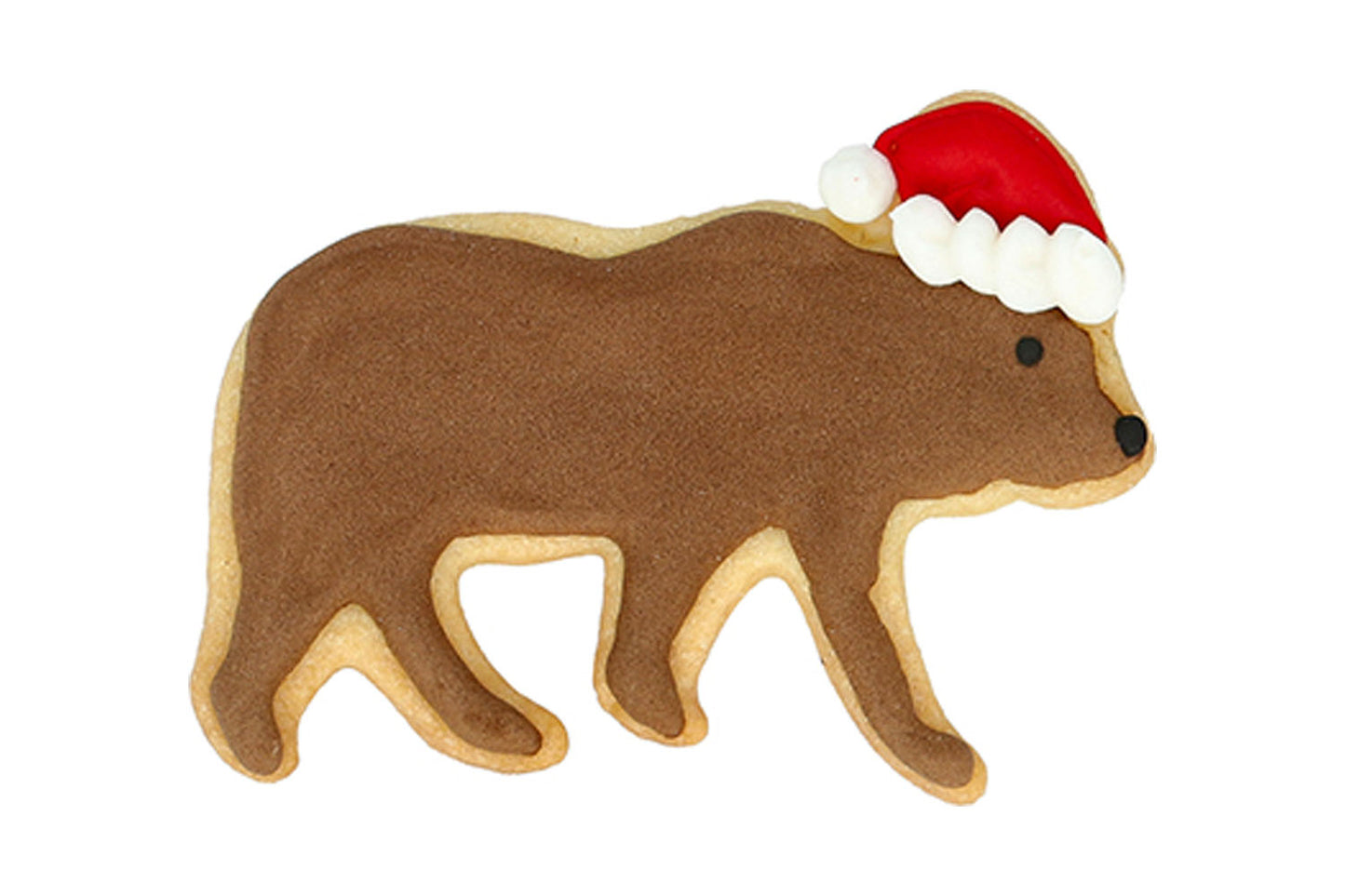 Ausstechform "Weihnachts-Eisbär", Edelstahl, 9 cm, 5st