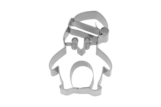 Ausstechform "Weihnachts-Pinguin", Edelstahl, 7 cm, 5st